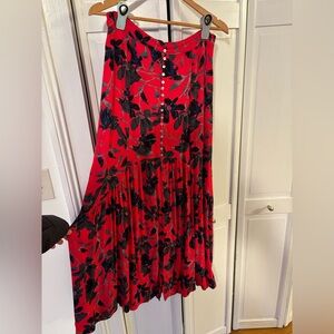 Formal silk lined Free People maxi skirt